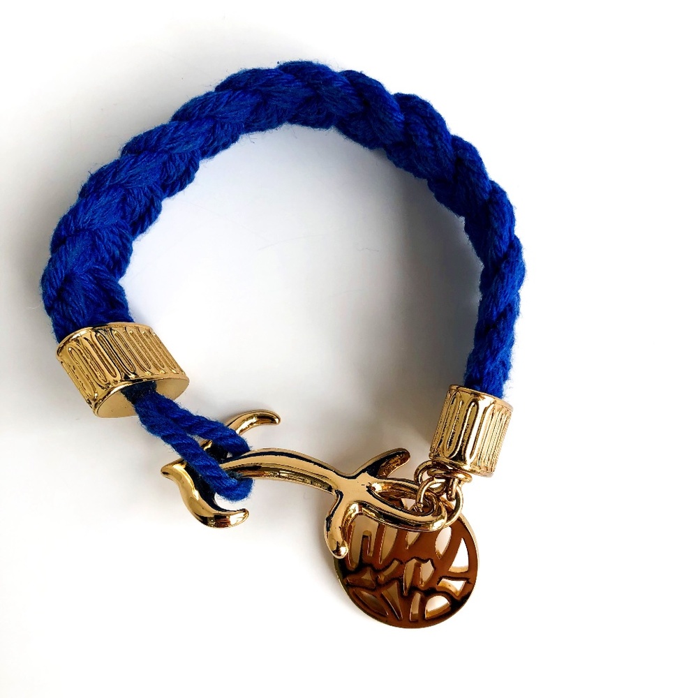 Lilly Pulitzer Blue Anchor Rope Bracelet